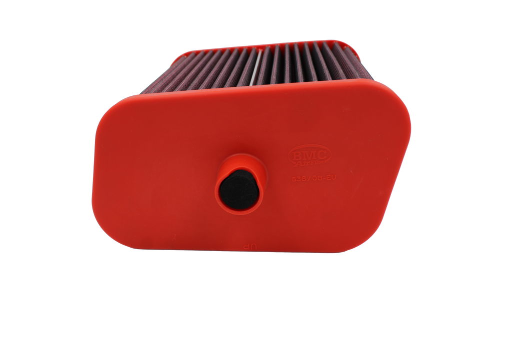 BMC E9X M3 performance air filter, OE replacement, showing the high-flow filter element and black plastic frame.