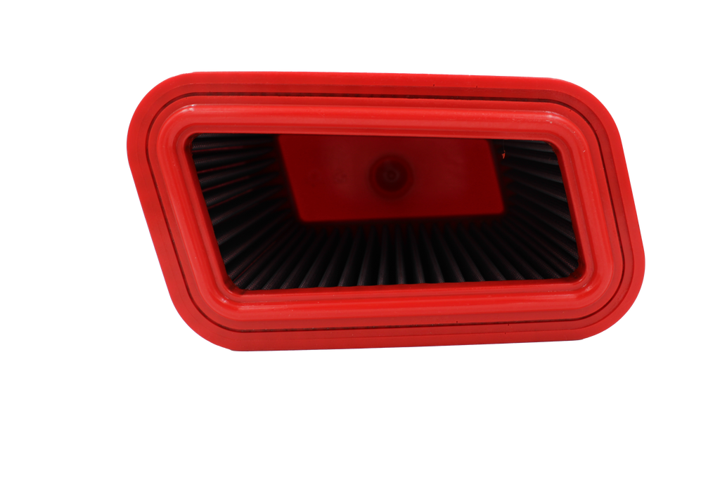 BMC E9X M3 performance air filter, OE replacement, showcasing the high-flow filter element for improved engine performance.