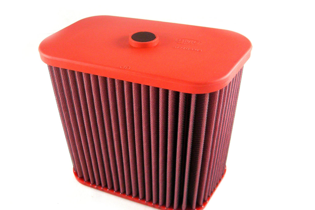 BMC E9X M3 performance air filter in black, OE replacement, designed for improved airflow and engine performance.