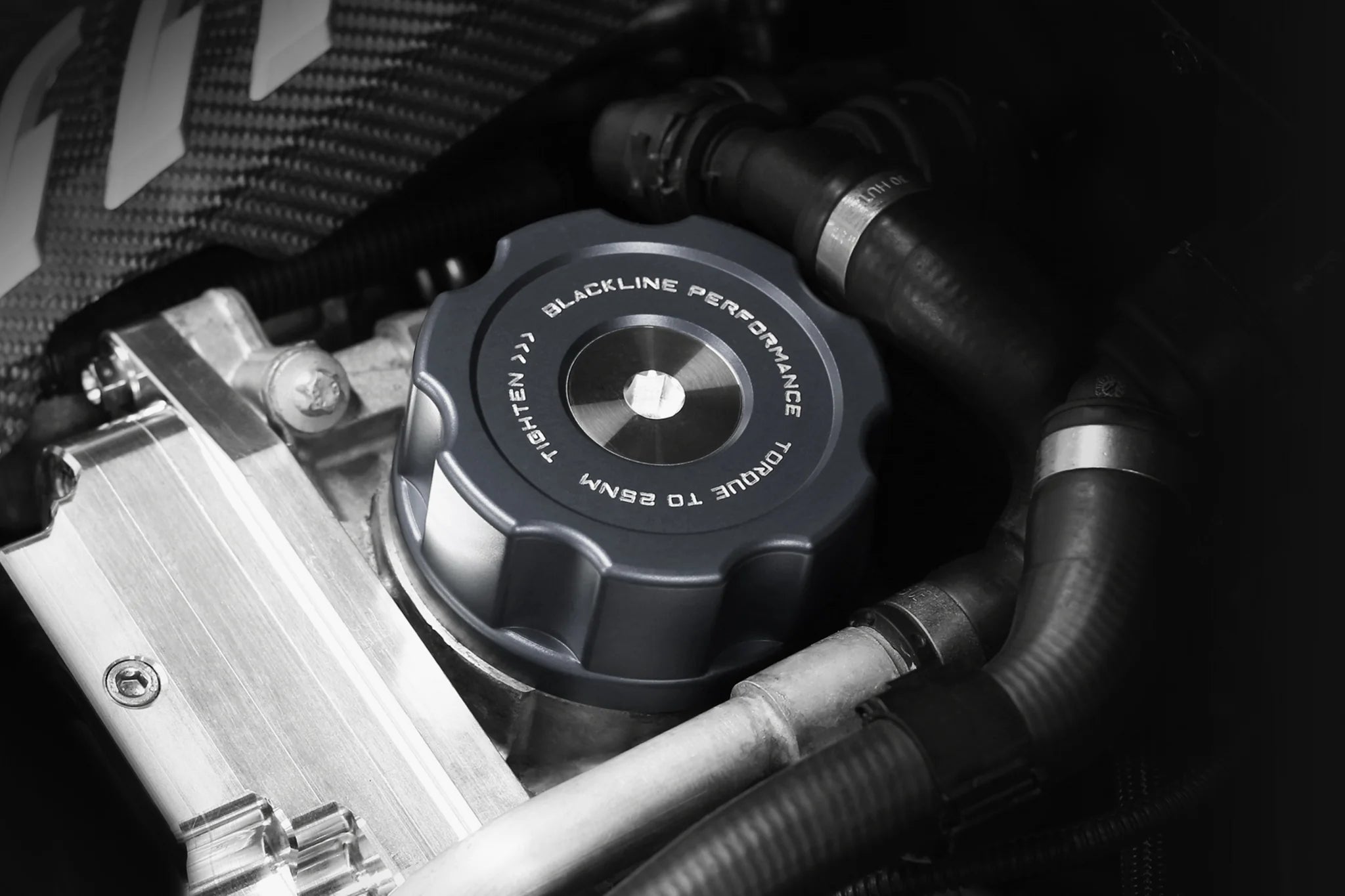 Goldenwrench Blackline Performance BMW M Car F-Chassis Oil Filter Housing Cap