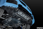 Fall Line Motorsports G8X M2 M3 M4 exterior oil cooler guard, black metal grille protecting the oil cooler.