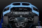 Fall Line Motorsports G8X M2 M3 M4 exterior oil cooler guard, aluminum protective cover for BMW models, close-up view.