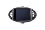CANchecked MFD28 Gen2 2.8-inch multi-function display for the Ford MK2 Focus (LHD/RHD), shown on a white background with the vehicle-specific mounting bezel and wiring harness.