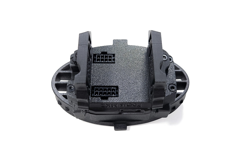 CANchecked MFD28 Gen2 2.8-inch multi-function display for the Ford MK2 Focus (LHD/RHD), shown on a white background with the vehicle-specific mounting bezel and wiring harness.