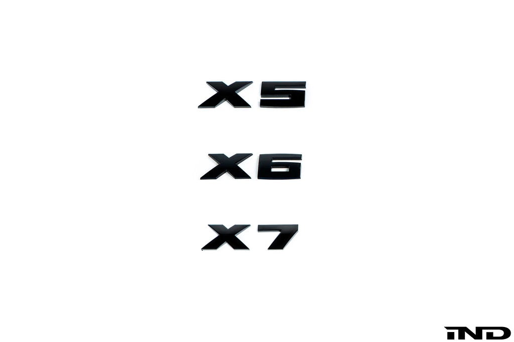 IND G05 X5 / G06 X6 / G07 X7 M Performance Painted Trunk Emblem