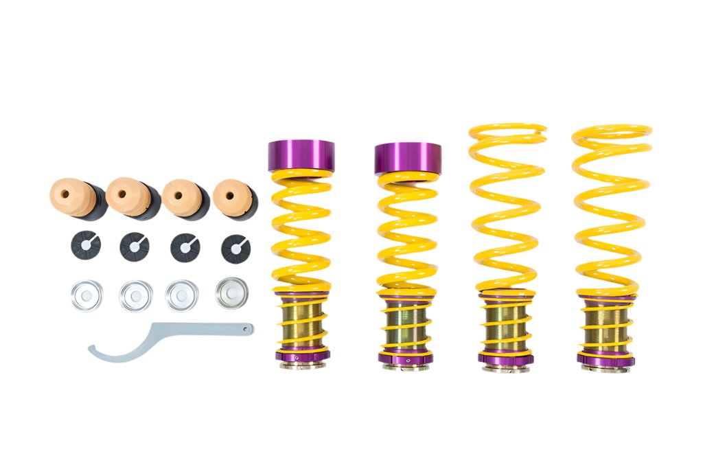 KW Suspensions C8 Corvette Height Adjustable Spring Kit - with Magnetic Ride; with Noselift