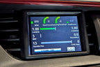 CANchecked MFD32 Gen2 3.2-inch multi-function display installed in a left-hand drive Honda FK8 Civic, featuring a vehicle-specific dashboard integration.