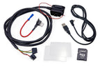 CANchecked MFD32 Gen2 3.2-inch multi-function display for the Honda FK8 Civic (LHD), shown on a white background with the vehicle-specific mounting bezel and wiring harness.