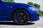 IND painted front reflector set installed on a BMW F90 M5 and G30 5-Series eliminating the factory amber reflectors for an OEM+ appearance