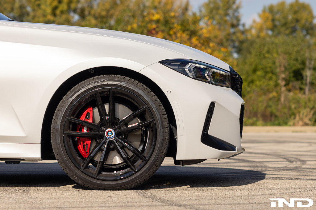 IND painted front reflector set installed on BMW G20 3 Series, G22 G23 4 Series, and G42 2 Series models