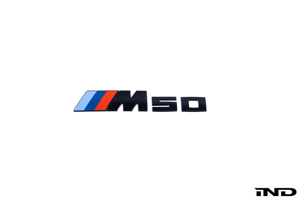 BMW G26 i4 M50 Trunk Emblem - Gloss Black