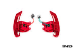 MAED Magnetic Shift Paddle Set for Chevrolet C8 Corvette shown on a white background featuring precision-machined construction and enhanced paddle shift ergonomics.