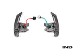 MAED Magnetic Shift Paddle Set for Chevrolet C8 Corvette shown on a white background featuring precision-machined construction and enhanced paddle shift ergonomics.
