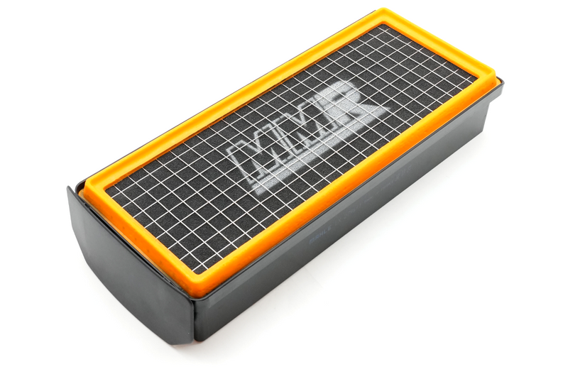 MMX Performance F3X N57 Elite Tri-Foam Panel Diesel Air Filter showing three-layer foam filtration for optimal engine air intake.