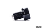 MMX Performance S58 alloy oil filter housing in gloss black for BMW G8X M2 M3 M4 models, high-performance engine upgrade.
