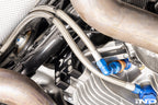 MMX Performance dual differential mount installed on BMW G87 M2 race car, engineered for the G8X M2, M3, and M4 platform to improve differential stability and drivetrain performance under high-load driving conditions.