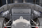 MMX Performance G8X M2 M3 M4 Oil Cooler Guard installed on a BMW G87 M2, G80 G81 M3, or G82 G83 M4, protecting the factory underbody oil cooler from road debris and track hazards while maintaining optimal airflow.