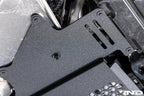 MMX Performance G8X M2 M3 M4 Oil Cooler Guard installed on a BMW G87 M2, G80 G81 M3, or G82 G83 M4, protecting the factory underbody oil cooler from road debris and track hazards while maintaining optimal airflow.