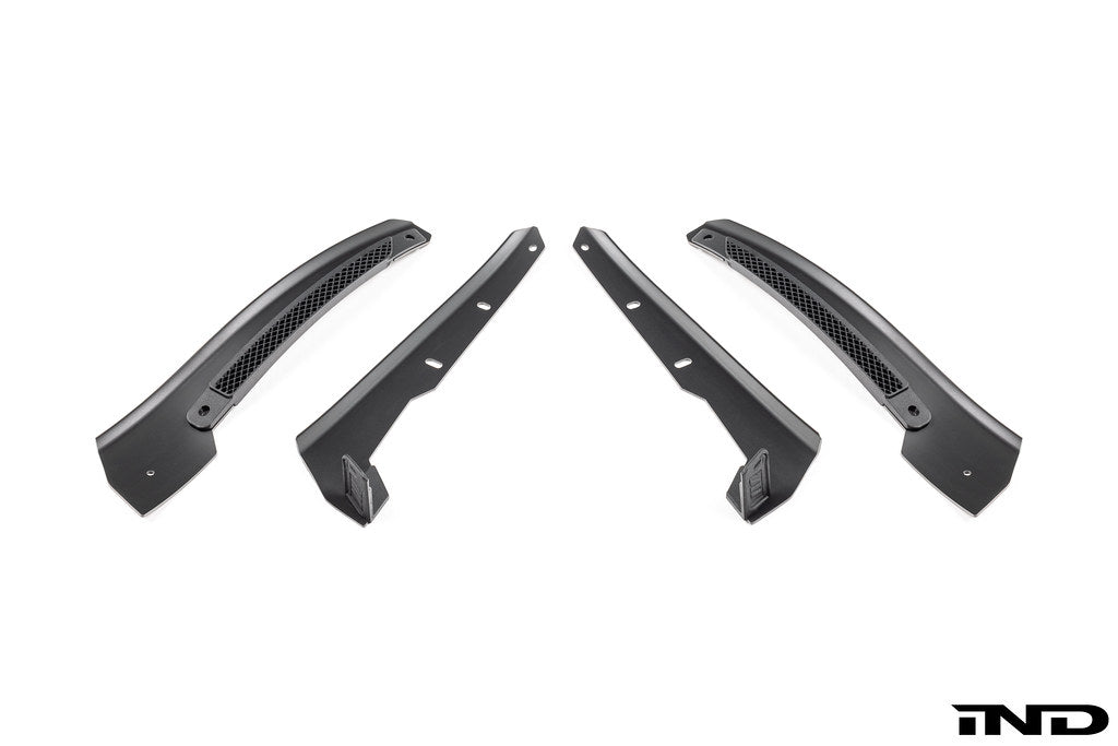 Megachip FL5 Civic Type-R splash guard set in white, showing exterior car protection with four splash guards on a white background.