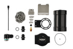 NRW-Design G8X S58 performance oil catch can kit installed on BMW engine, showcasing the sleek black catch can and hoses.
