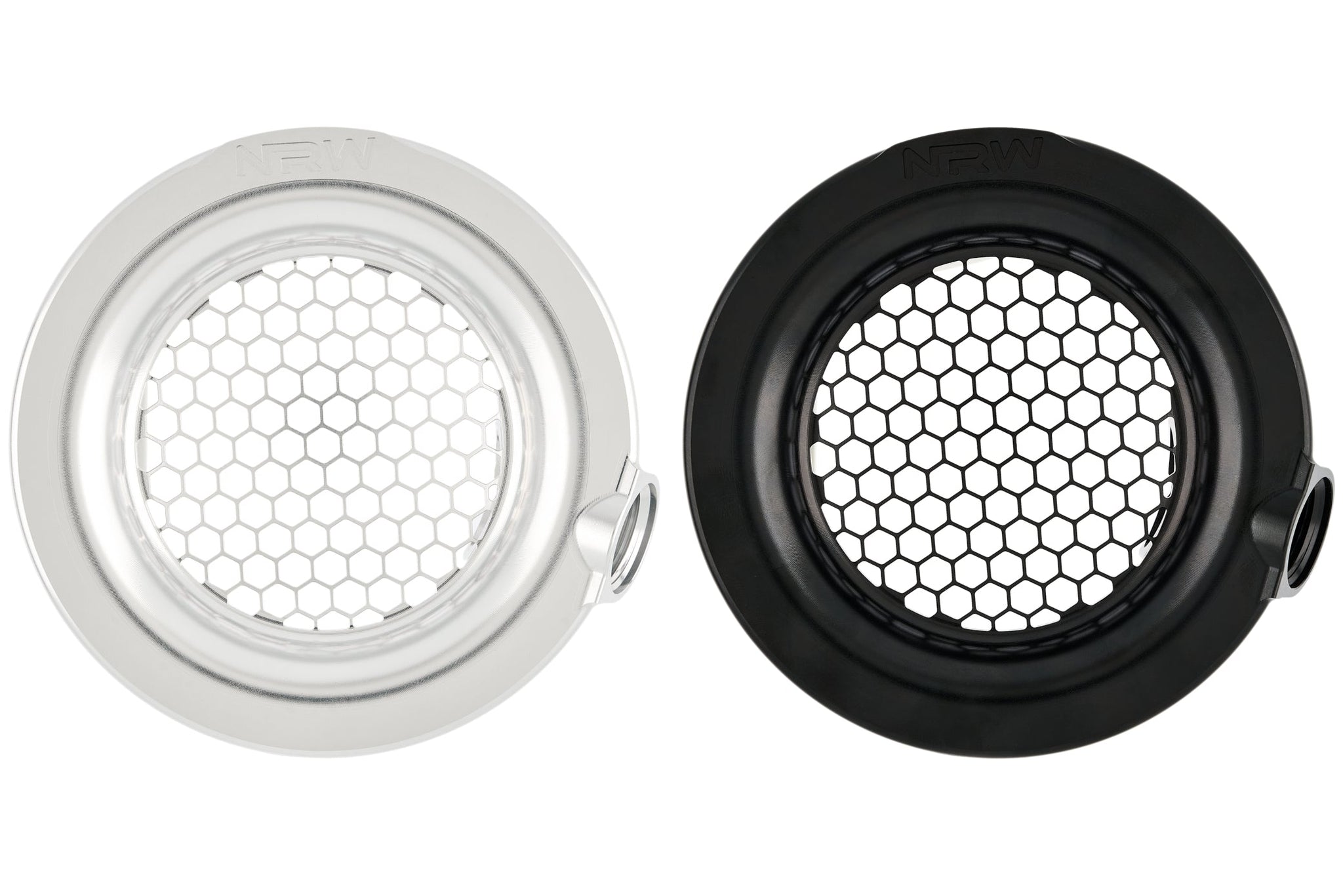 Comparison of the silver and black NRW Design BMW S58 Single Turbo Conversion Velocity Stack