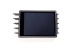 CANchecked MFD32 Gen2 3.2-inch multi-function display for the Subaru GR Impreza WRX (MK3) (LHD), shown on a white background with the vehicle-specific mounting bezel and wiring harness.