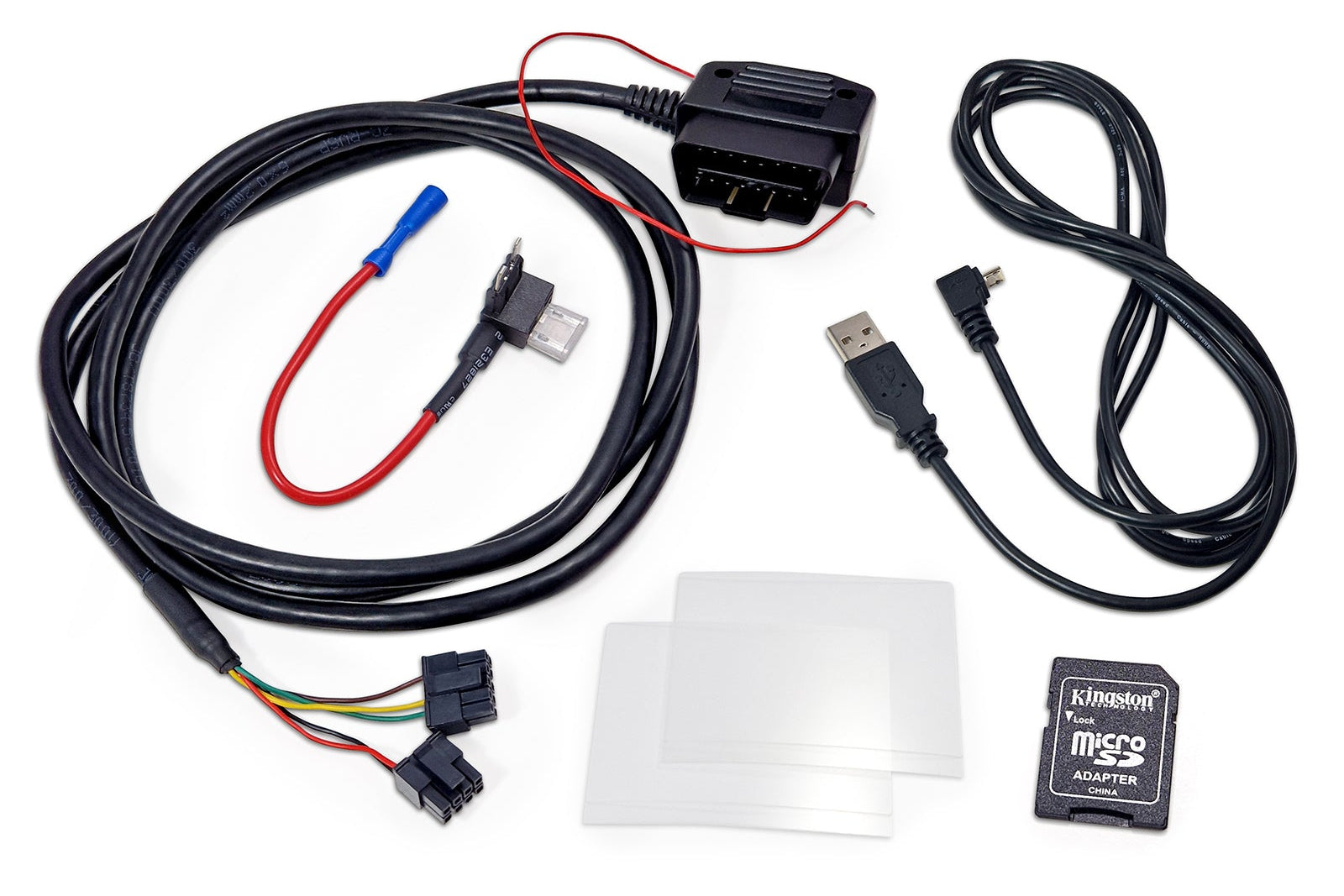 CANchecked MFD28 Gen2 2.8-inch multi-function display for the Subaru VA WRX / STI (MK4) (LHD), shown on a white background with the vehicle-specific mounting bezel and wiring harness.
