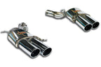 Supersprint BMW F06 / F1X M6 Stainless Rear Exhaust 4x100mm Silver - Valved