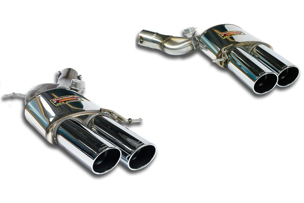 Supersprint BMW F06 / F1X M6 Stainless Rear Exhaust 4x100mm Silver - Valved