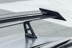 TREVORA G87 M2 TR87 Track Pack Adjustable Rear Wing installed on a BMW G87 M2, featuring a twin-plane pre-preg carbon fibre design engineered to increase aerodynamic efficiency and rear downforce.