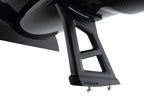 TREVORA G87 M2 TR87 Track Pack Adjustable Rear Wing shown on a white background, featuring twin-plane pre-preg carbon fibre construction, adjustable aerodynamic settings, and black anodized wing mounts.