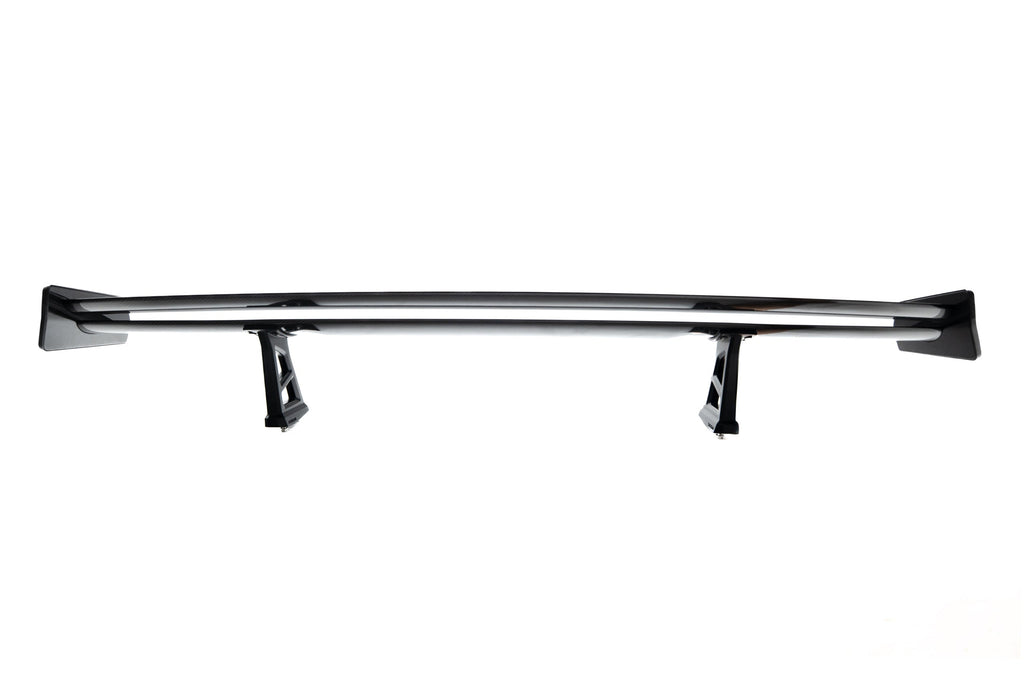 TREVORA G87 M2 TR87 Track Pack Adjustable Rear Wing shown on a white background, featuring twin-plane pre-preg carbon fibre construction, adjustable aerodynamic settings, and black anodized wing mounts.