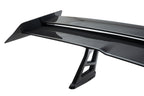 TREVORA G87 M2 TR87 Track Pack Adjustable Rear Wing shown on a white background, featuring twin-plane pre-preg carbon fibre construction, adjustable aerodynamic settings, and black anodized wing mounts.