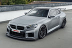 TREVORA TR87 Track pre-preg carbon fibre front splitter installed on BMW G87 M2