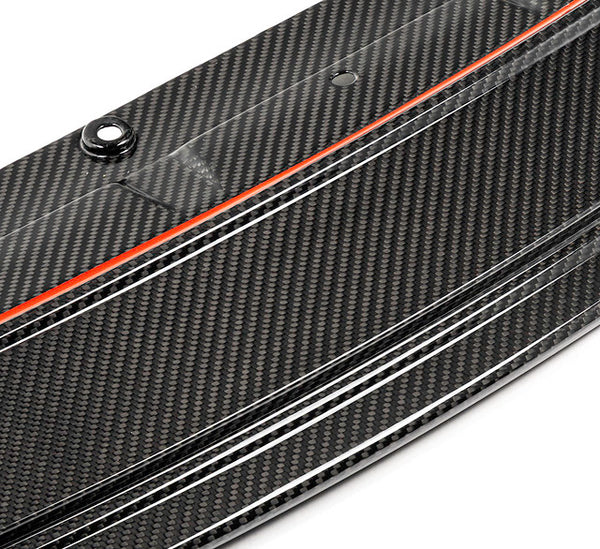 TREVORA TR87 Track pre-preg carbon fibre front splitter for BMW G87 M2 on white background