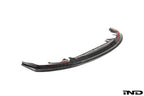 TREVORA TR87 Track pre-preg carbon fibre front splitter for BMW G87 M2 on white background