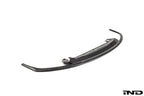 TREVORA TR87 Track pre-preg carbon fibre front splitter for BMW G87 M2 on white background