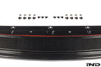 TREVORA TR87 Track pre-preg carbon fibre front splitter for BMW G87 M2 on white background