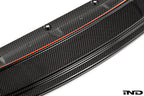 TREVORA TR87 Track pre-preg carbon fibre front splitter for BMW G87 M2 on white background
