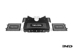 TREVORA G8X M2 M3 M4 Metal Skid Plate and Arch Clearance Kit shown on a white background, engineered to provide additional wheel arch clearance and underbody protection for BMW G87 M2, G80 M3, and G82 G83 M4 applications.
