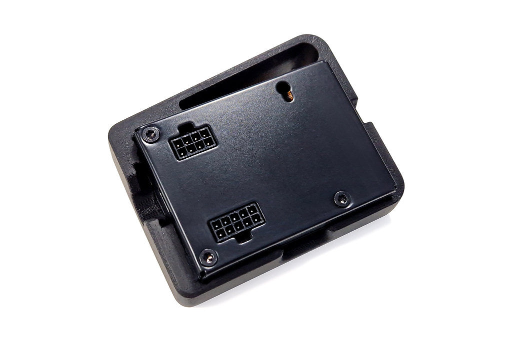 CANchecked MFD28 Gen2 2.8-inch multi-function display for the Volkswagen Corrado Facelift (LHD), shown on a white background with the vehicle-specific mounting bezel and wiring harness.
