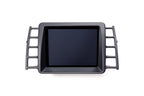 CANchecked MFD28 Gen2 2.8-inch multi-function display for the Volkswagen MK5 Golf (LHD/RHD), shown on a white background with the vehicle-specific mounting bezel and wiring harness.
