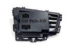 CANchecked MFD32 Gen2 3.2-inch multi-function display for the Volkswagen MK6 Polo (LHD), shown on a white background with the vehicle-specific mounting bezel and wiring harness.