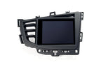 CANchecked MFD32 Gen2 3.2-inch multi-function display for the Volkswagen MK6 Polo (LHD), shown on a white background with the vehicle-specific mounting bezel and wiring harness.