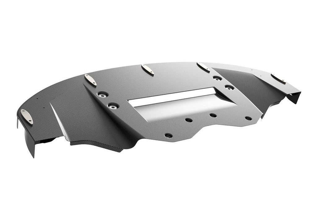 Vulcan Alpha G8X M3 M4 carbon front splitter for exterior car enhancement, showcasing lightweight aerodynamic design.