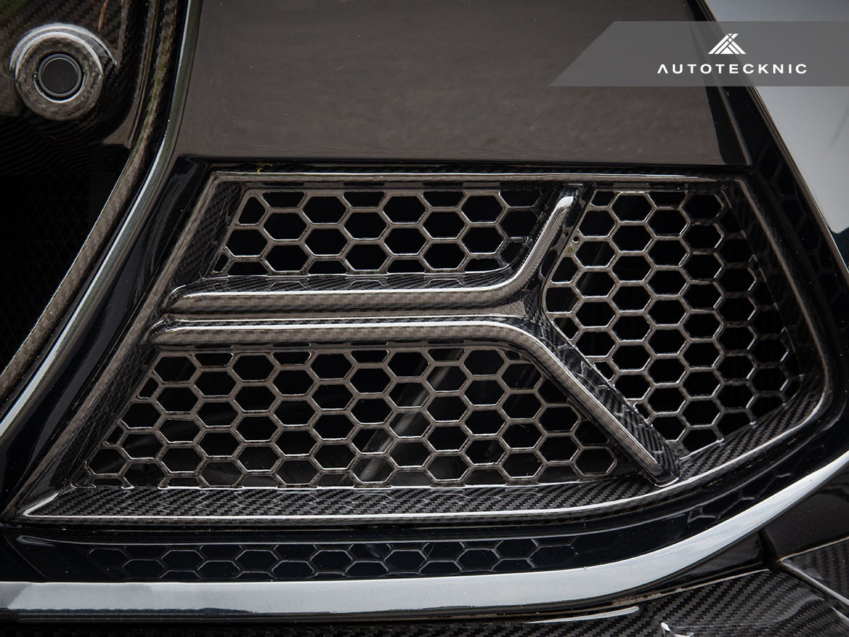Y1105 GN8-200 Gloss Charcoal QM アウトレット AutoTecknic G8X M3/M4 Dry Carbon Front Vent Trim Set