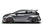 ADRO Toyota GR Yaris exterior carbon fiber rear diffuser installed on the back of the car, enhancing aerodynamics.