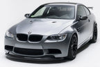 Alpha N Alpha-N E9X M3 GTS front lip splitter installed, enhancing the exterior look of the BMW E92 M3 GTS with adjustable design.