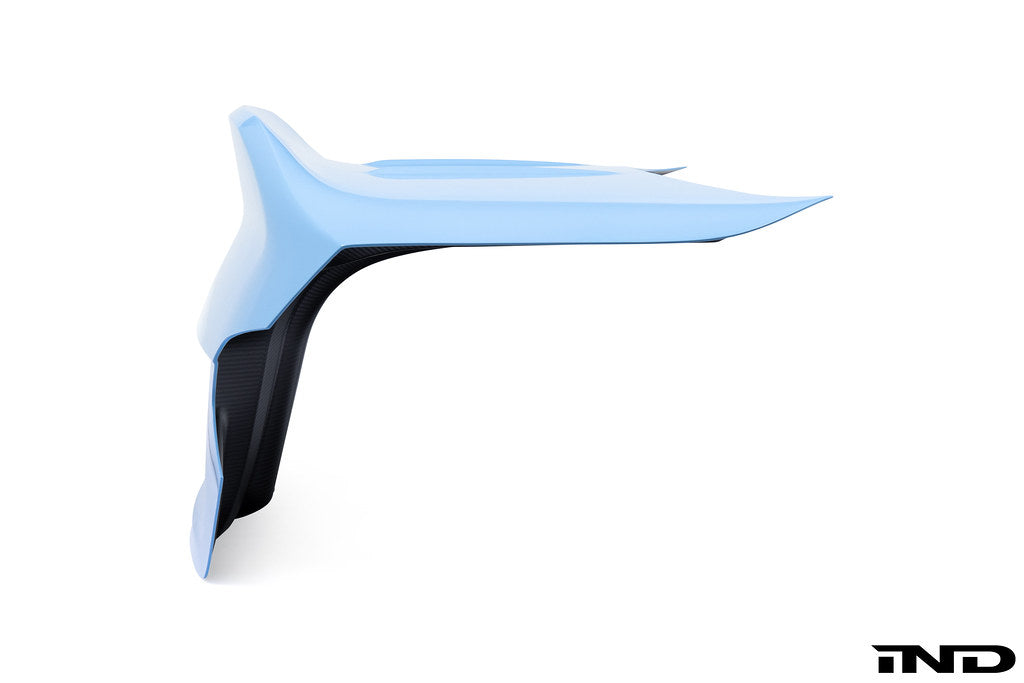 Alpha-N G87 M2 Carbon CSL trunk lid for BMW, exterior view showing sleek carbon fiber design on a white background.