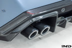 Alpha N G90 G99 M5 Carbon Rear Diffuser V2 installed on a BMW G90 G99 M5 exterior upgrade.